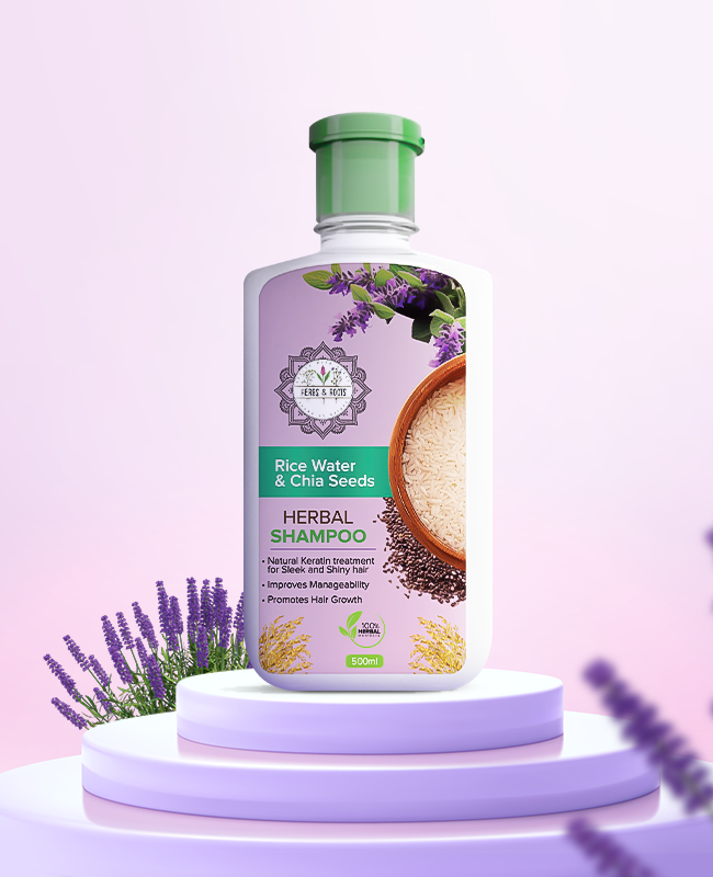 Herbal Shampoo - Rice Water & Chia Seed